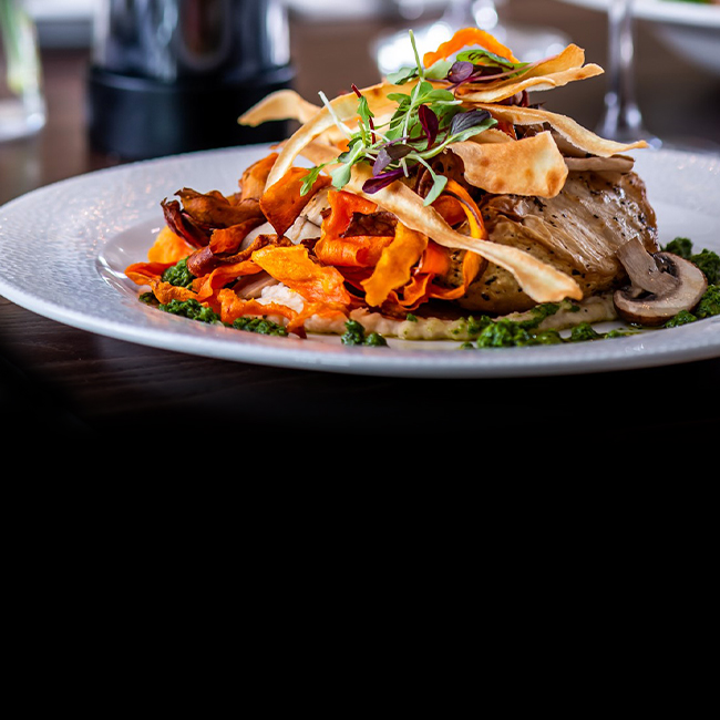 Vegan menu at The Harts Boatyard