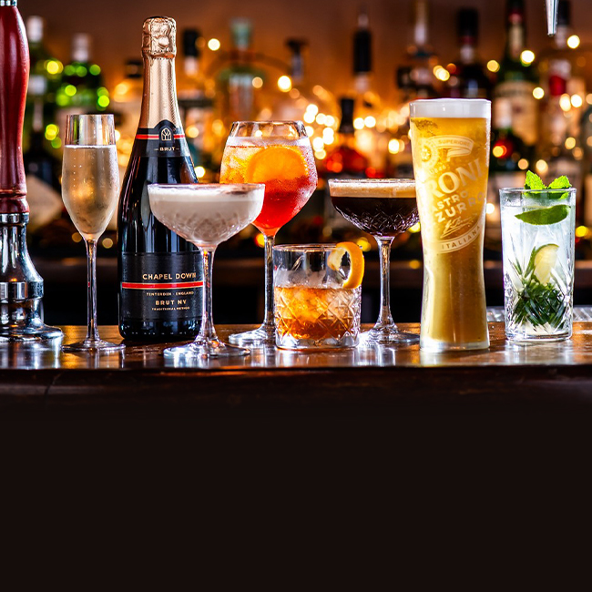 Wine & Drinks menu at The Harts Boatyard