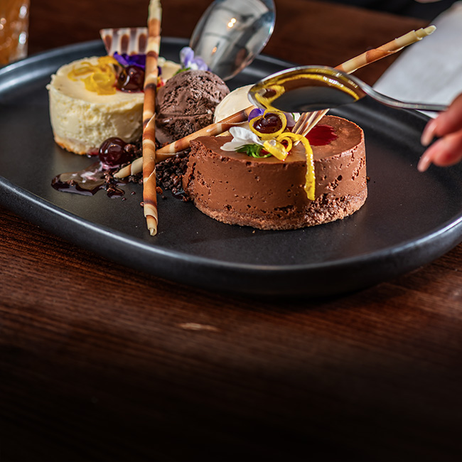 Dessert menu at The Harts Boatyard
