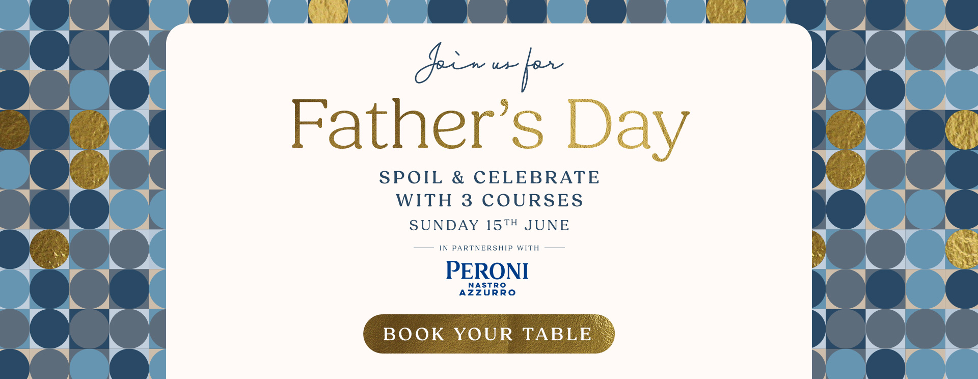 Father’s Day menu Surbiton