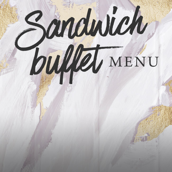 Sandwich buffet menu at The Harts Boatyard
